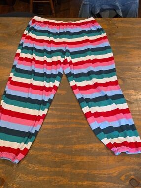 Amazon Women’s Striped Lounge Pajama Pants - Red, Teal, Blue, Pink, White